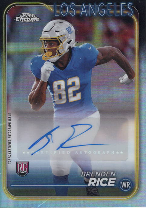 Brenden Rice Topps Chrome Rookie Autographs Variations #RABRI Base