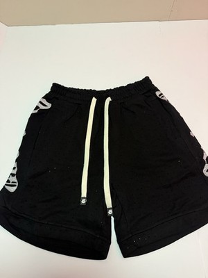 Godspeed Worldwide Sweat Shorts Black Rhinestone Rarity Collection Men's Size M