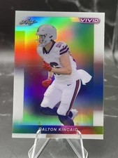 2024 Leaf Vivid Dalton Kincaid White Refractor 1/6 Buffalo Bills SSP