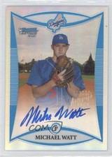2008 Bowman Chrome Prospects Prospect Refractor 392/500 Michael Watt Auto 08yu