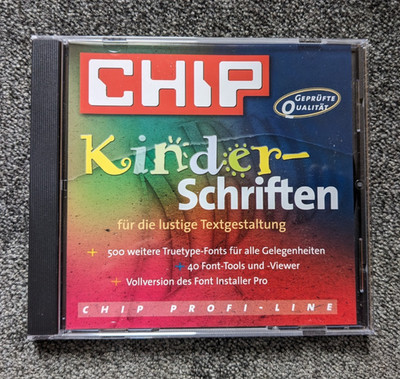 CHIP Kinderschriften für die lustige Textgestaltung + 500 weitere Truetype-Fonts