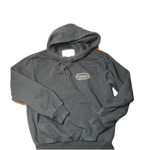 Filson Prospector Navy Blue Embroidered Pullover Hoodie Men’s S