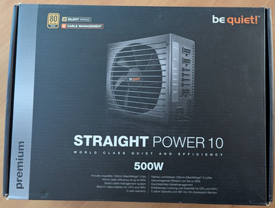 Be Quiet! Straight Power 10 E-10 500W - PC-Netzteil Power Supply - Schwarz