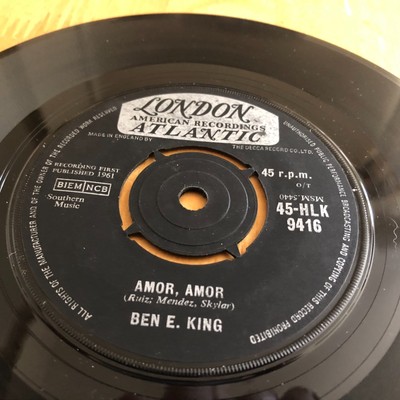Ben E. King Amor amor 1961 Uk London Vinyl 7'' 45 Single Hlk 9416