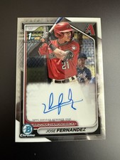 2024 Bowman Chrome Jose Fernandez #CPA-JF Auto 1st Bowman Diamondbacks
