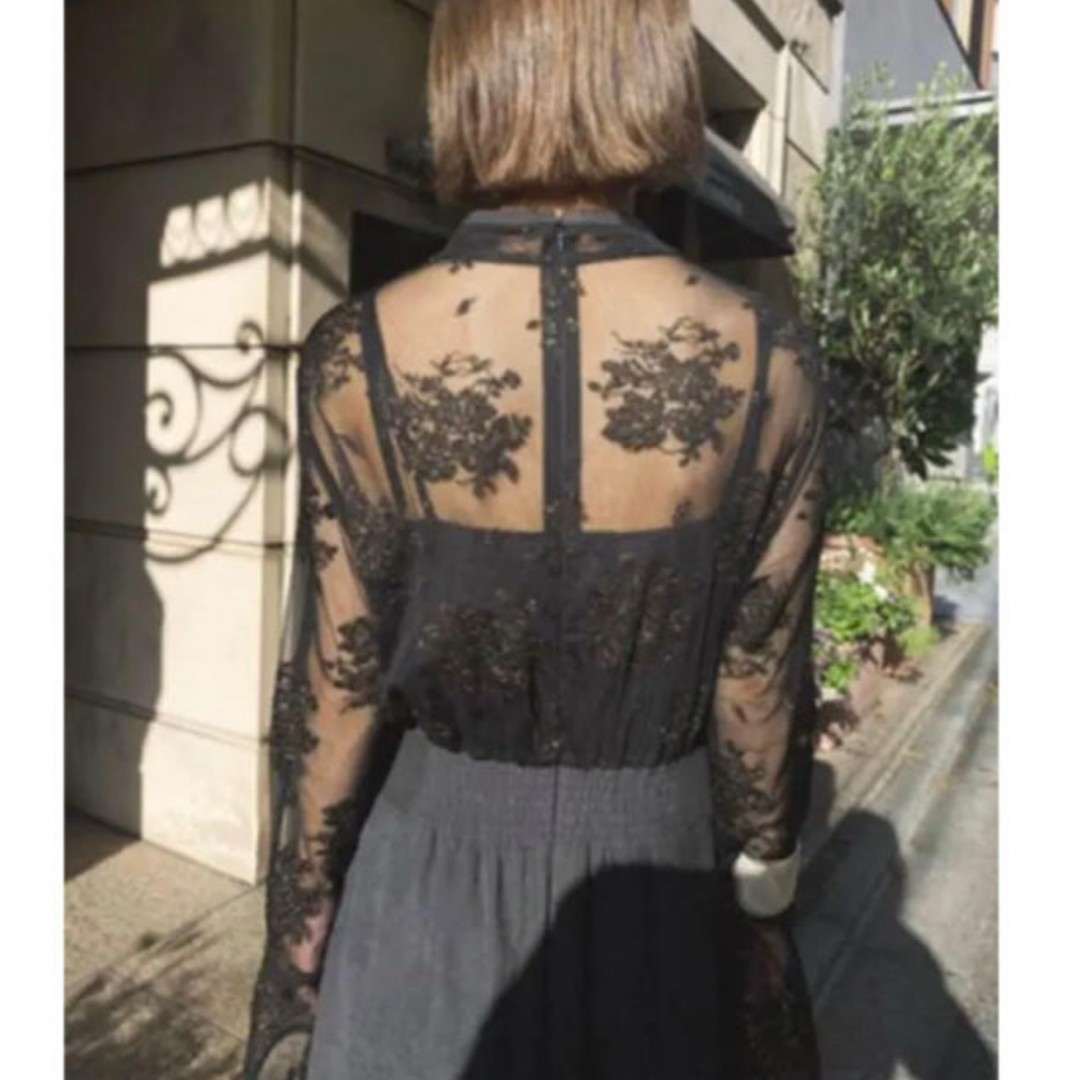 AMERI Flower Lace Dress-hd54 - image 4