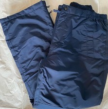 Lands End Navy Insulated Snow Pants Size 14H Husky Excellent Condition