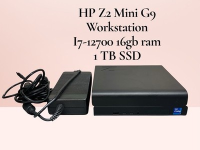 HP Z2 Mini G9 Workstation i7-12700@2.1ghz 16GB RAM 1TB SSD W11 Pro