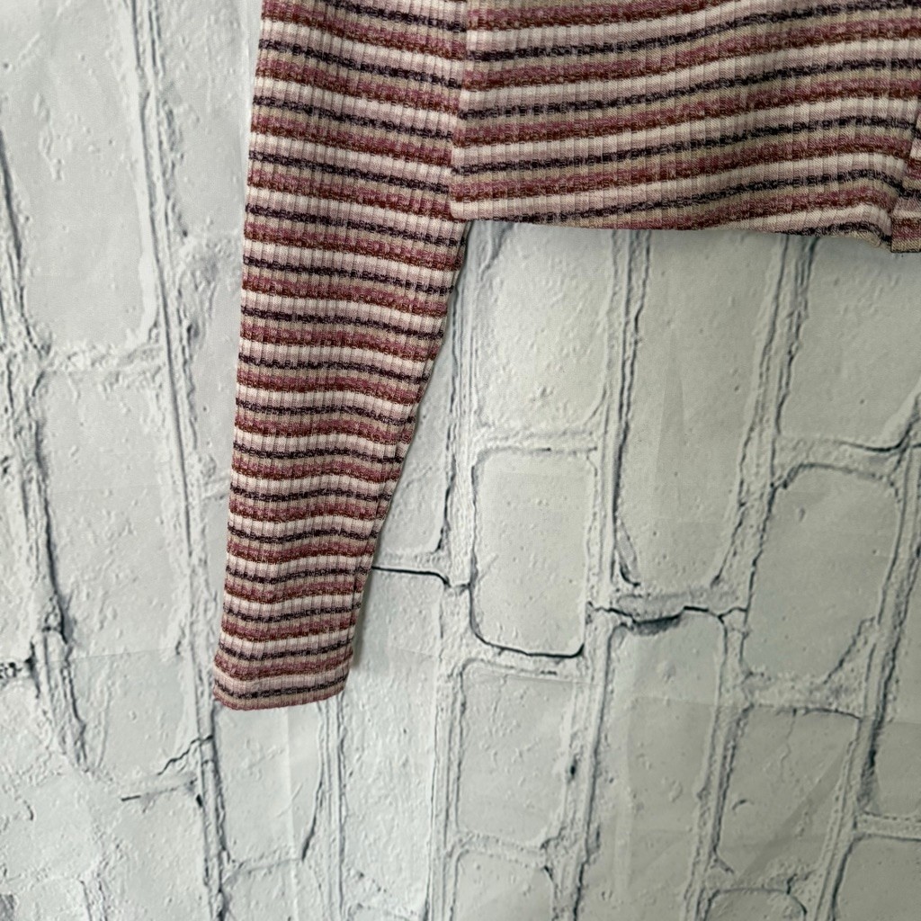 Primark Striped Cropped button-down Cardigan - image 4