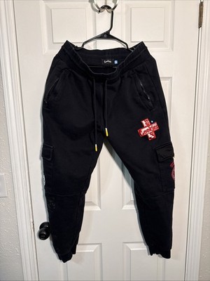 Cookies SF Jogger Sweatpants Mens Large Black Fleece Stretch Tapered Fit Berner