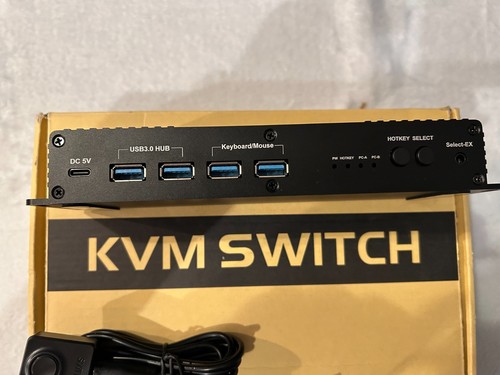 Dual Monitor kvm Switch displayport Kvm Switch Displayport 2 Monitors 2 Computer - Picture 8 of 8