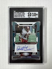 2023 Certified Football Darrell Green Mirror Etched Canton Auto /15 SGC 10