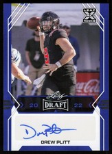 2022 Leaf Draft Autographs Blue Drew Plitt RC Auto Ball State Cardinals #BA-DP1