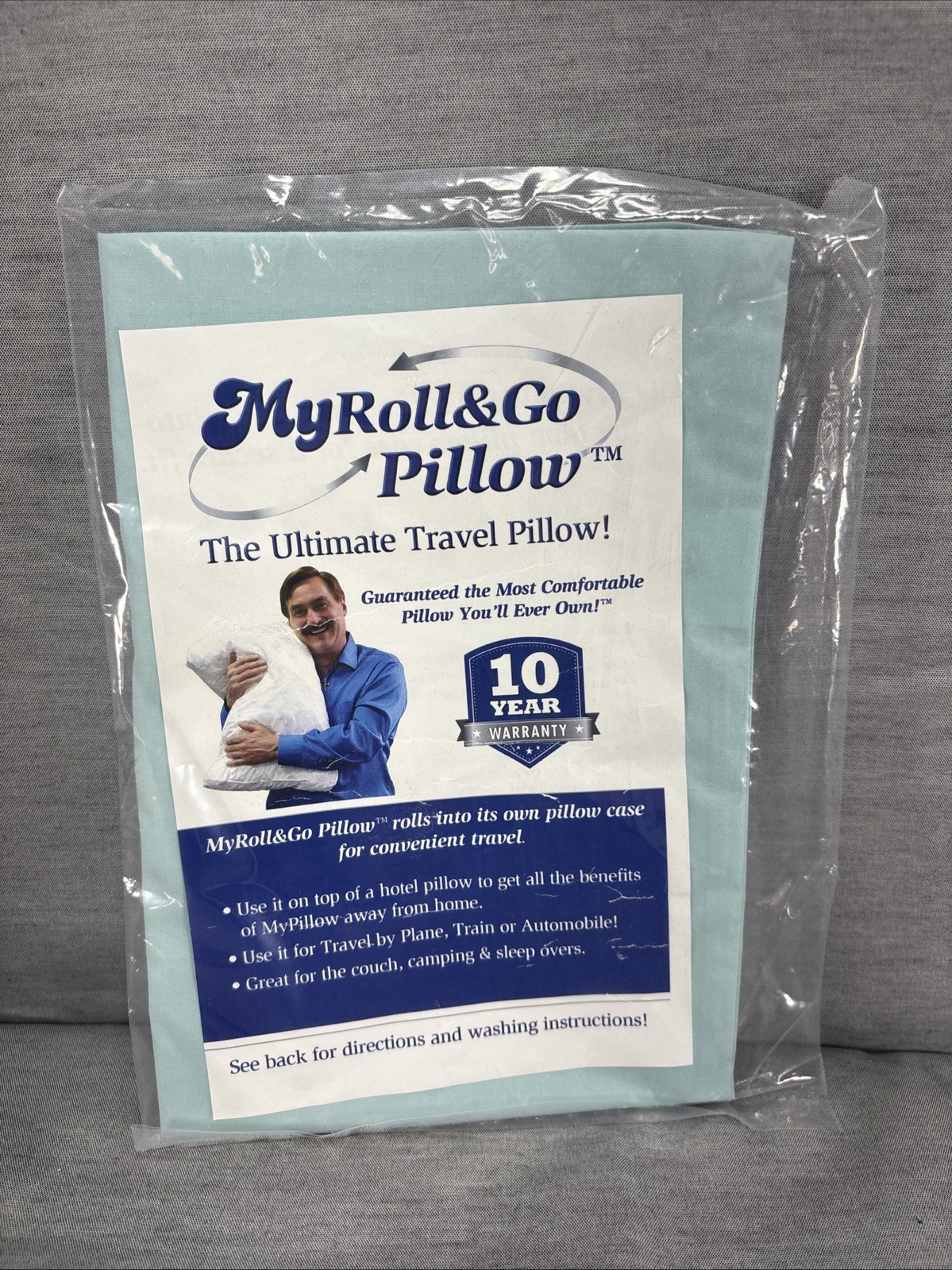 My Pillow Roll And Go Pillowcase Dark Light Blue