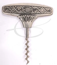 Vintage Pewter Kong Tinn Norway bar set corkscrew bottle opener