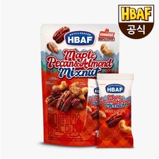 HBAF MAPLE PECAN & ALMOND MIXNUT 200g (20g x10EA) SWEET NUTS WITH MAPLE SYRUP