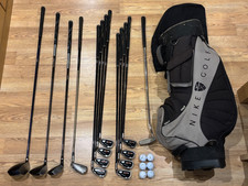 Mens RH Full Golf Clubs Set + Nike Golf Bag - Driver/Woods/3-SW Irons/Putter/Bag