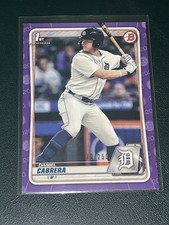 2020 Bowman Draft Daniel Cabrera PURPLE /250