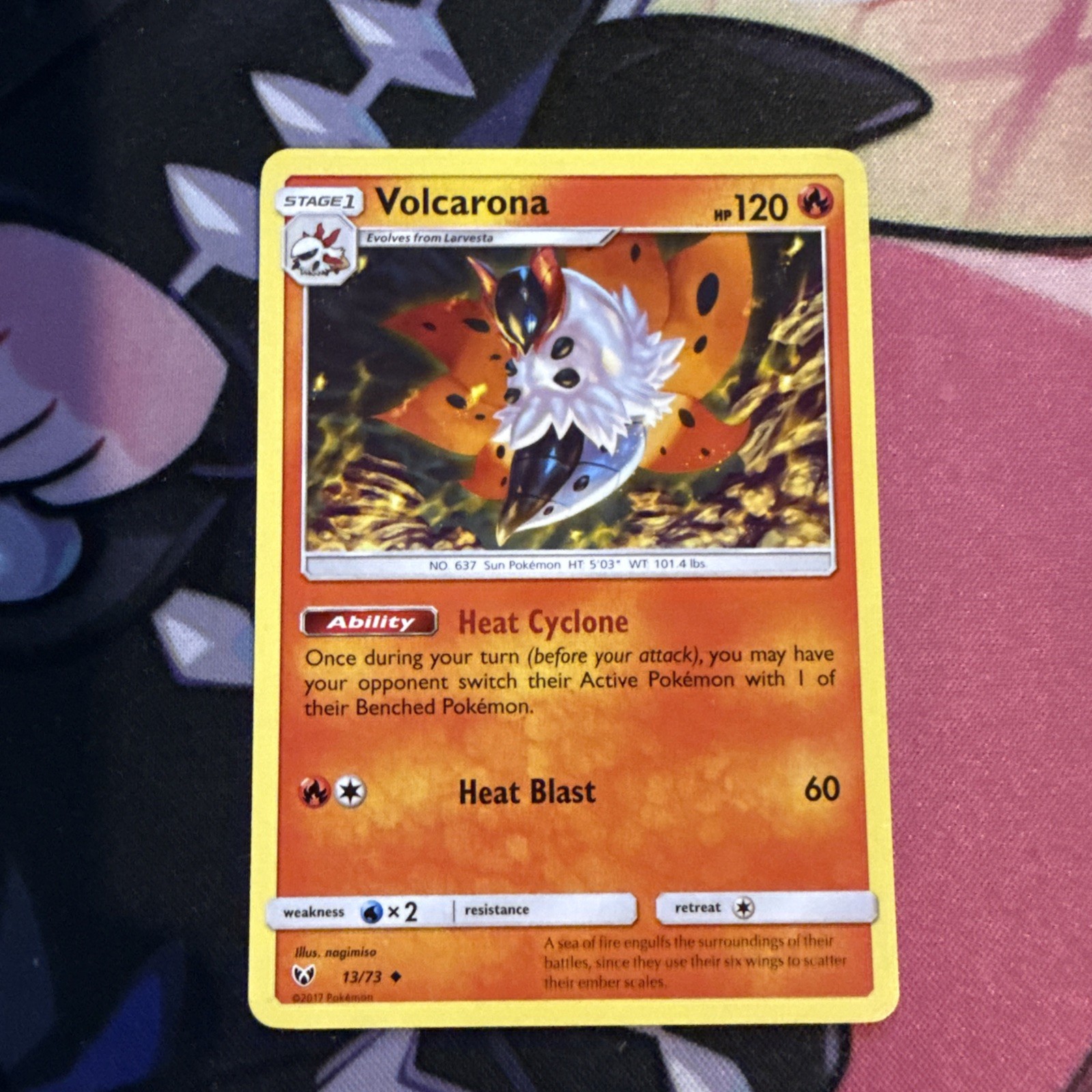 Pokémon TCG LP Shining Legends Volcarona 13/73
