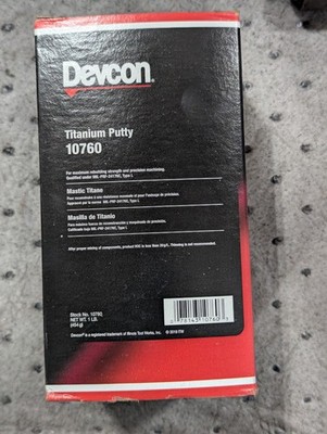 Titanium Putty Kit 1 lb Devcon 10760 78143107603 Grey Exp 7/20/27