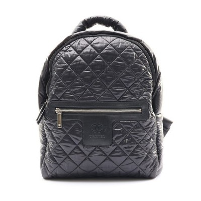CHANEL Coco Cocoon Backpack Nylon Black A92559