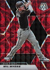 2021 Panini Mosaic #139 Wil Myers Reactive Red