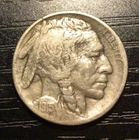 1915-D Buffalo Nickel, F+. Strong Date, Half Horn! D84
