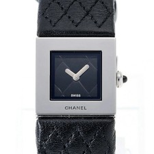 Chanel Matelassé H0116 Black Quartz Watch GZl1l352
