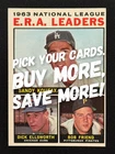 1964 TOPPS BASEBALL CARD SINGLES #1 - 99 - COMPLETE YOUR SET - UNGRADED COND.