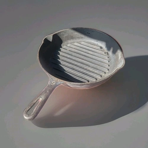 Vintage Wagner Ware Sidney -O- Cast Iron 11" Grill Pan 1129 — Sits Flat, No...