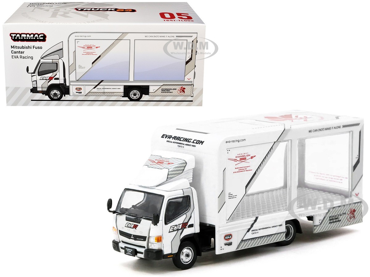 MITSUBISHI FUSO CANTER DISPLAY TRUCK RHD EVA 1/64 BY TARMAC WORKS MITSUBISHI FUSO CANTER DISPLAY TRUCK RHD EVA 1/64 BY TARMAC WORKS