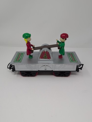 #ad 2016 Blue Hat Christmas North Pole Junction Train REPLACEMENT ELF CAR VGC $19.97