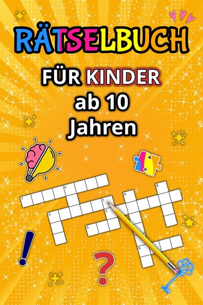 RäTselbuch FüR Kinder Ab 10: Sudoku KreuzworträTsel Wortsuchen &-image
