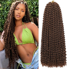 Passion Twist Hair 18 Inch 8 Packs Water Wave Crochet Hair Bohemian Braiding