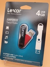 Lexar JumpDrive TwistTurn 4GB USB Flash Drive - New Sealed