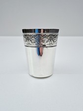 Wunderschöner alter 800 Silber Becher - Jugendstil Trinkbecher mit Reliefmotiv