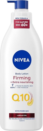 NIVEA Q10 60+ Mature Skin Body Lotion 400ml Nourishing Firming Cream with Q10