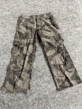Wrangler Cargo Pants Boys 10 Husky Camo Jeans Gray Casual Pockets N88