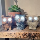 LED Solar Garden Animal Light Owl Cat Dog Outdoor Decorative Lawn Patio Ornament