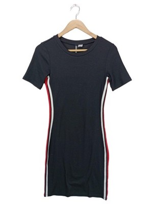 H&M DIVIDED Sweatkleid Damen Kleid Gr. DE 38 schwarz Casual-Look