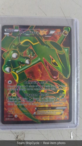 Rayquaza EX 123124 Dragons Exalted Full Art Ultra Rare Holo Pokmon Card  G2U