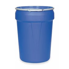 Eagle Mfg 1601Mb Open Head Transport Drum, Polyethylene, 30 Gal, Unlined, Blue