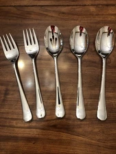 Crate & Barrel Robert Welch Caesna Mirror Serving Fork Spoon Slt Sv Spoon Lot 5