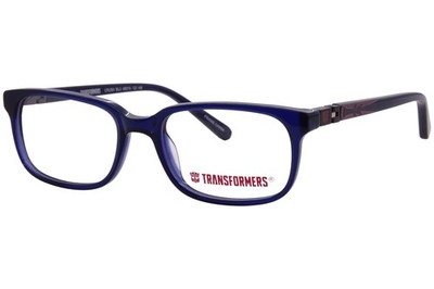 Transformers Has-Crush BLU Eyeglasses Youth Kids Boy's Blue Full Rim 48mm
