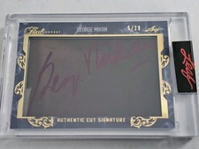 2020-21 Leaf Pearl Hockey Authentic Cut Signatures Of George Mikan PC-GM1  5/10