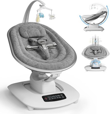 Electric Baby Swing Infant Rocker Remote Control Soothing Motion Seat