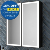 LED Bathroom Mirror Cabinet Demister Shaver Socket Touch Wall Mounted 700x600mm
