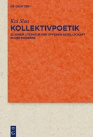 Kai Sina | Kollektivpoetik | Buch | Deutsch (2019) | Viii | De Gruyter