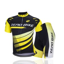 Men's Cycling Short Sleeve Jerseys Shorts Set Riding Race Shirt Pants Kits
