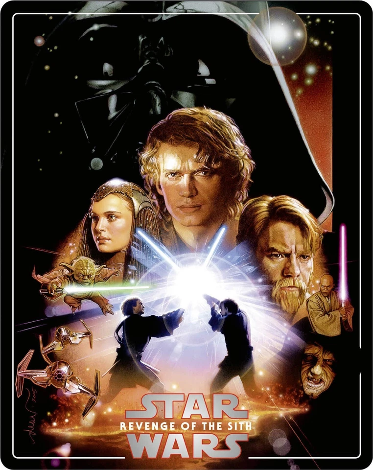 NEW Star Wars Revenge of the Sith 4K SteelBook Blu-ray [2005](UK) Zavvi No Dents - Image 4 of 4